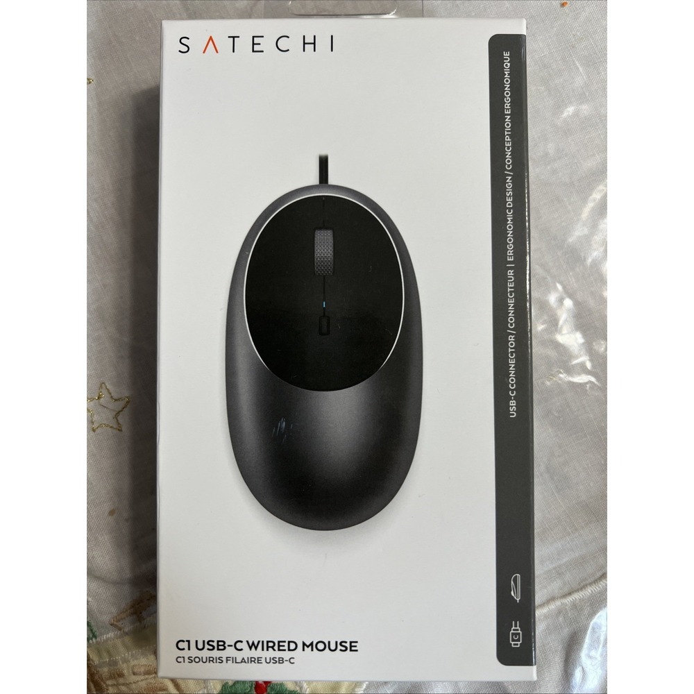 Satechi Aluminum‎ C1 USB C Wired Mouse Optical Computer Mouse